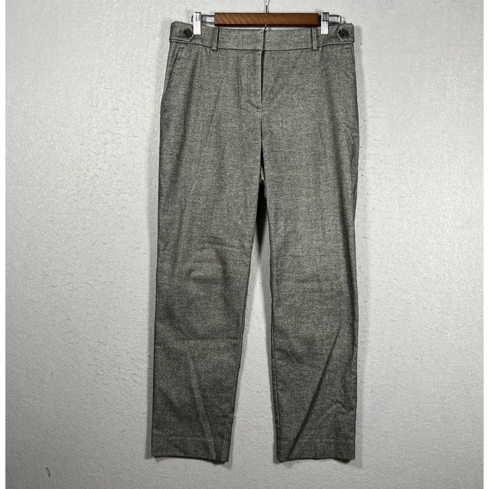 Loft Womens Brushed Flannel Slim Stretch Waist Gray Pencil Pants (W32 x L27.5)